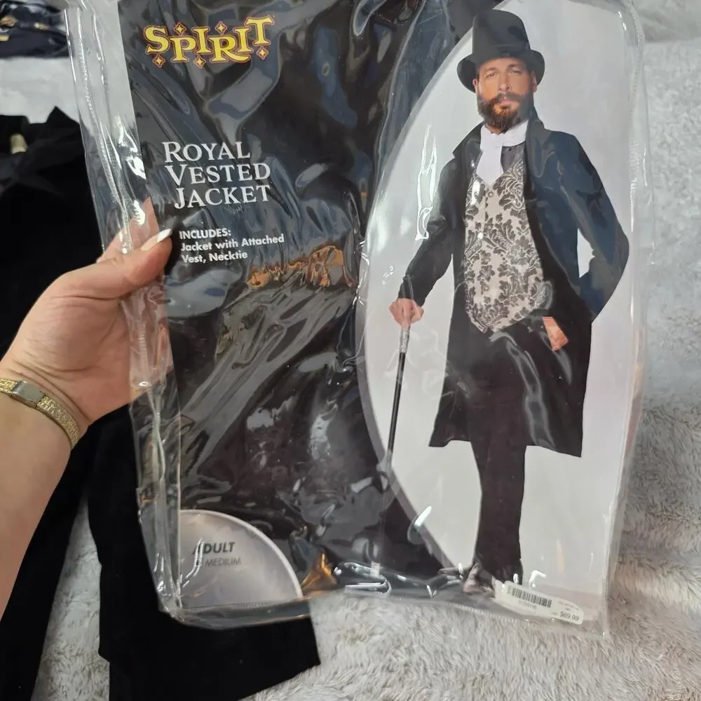 Spirit Halloween‎ Men M Englush Men Jacket Costume Royal Vested Jacket Size M - Picture 2 of 16